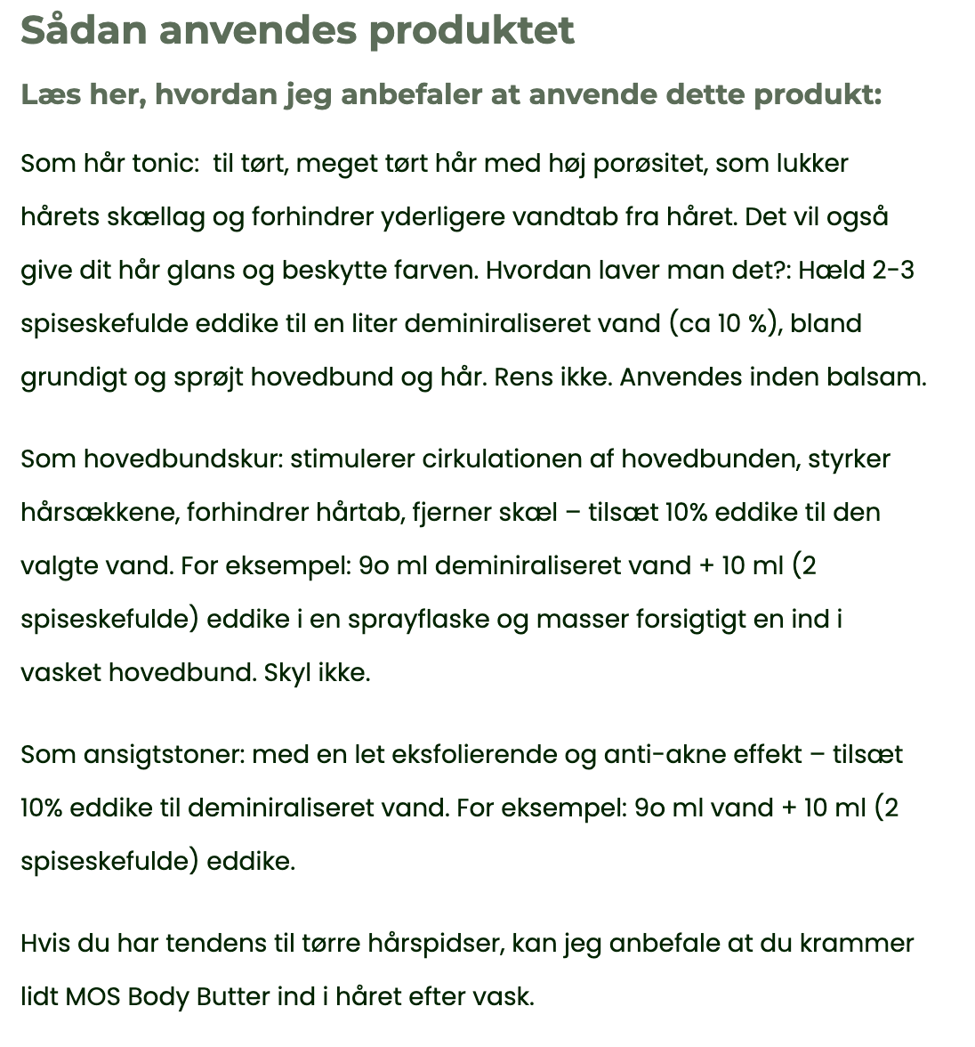 HÅR Tonic - Calendula & Horsetail